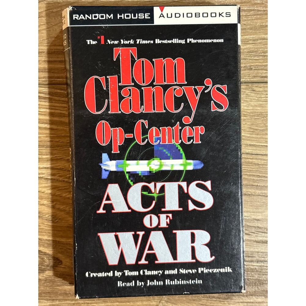 Tom Clancy’s Op Center Acts of War Audiobook Cassettes 4 tape  random house